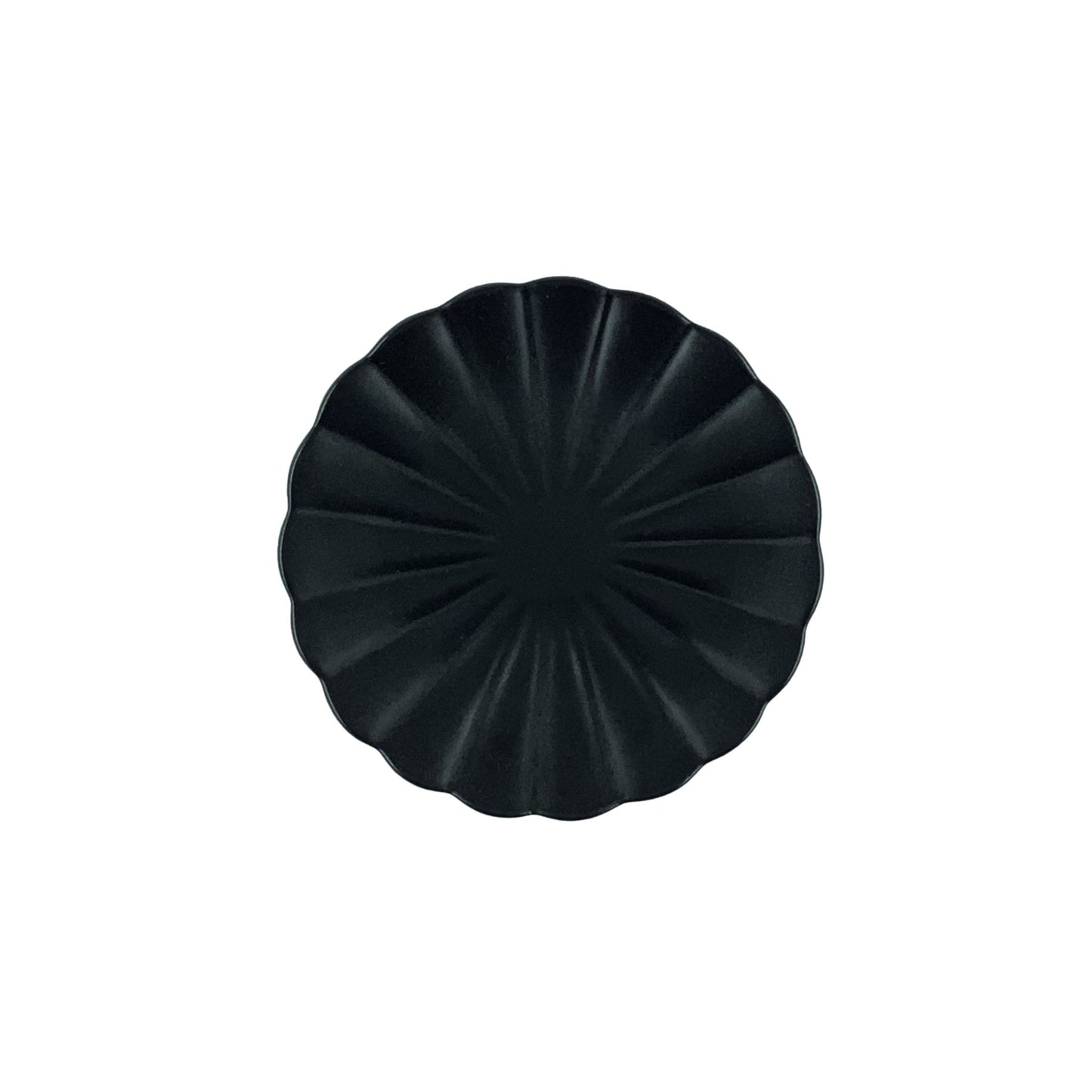 Lafayette Noir Stoneware Bread Plate, Set of 4 Canvas Home Black, Ellen DeGeneres, Lafayette, Lafayette Noir, Noir, Plates, Portugal, Scalloped