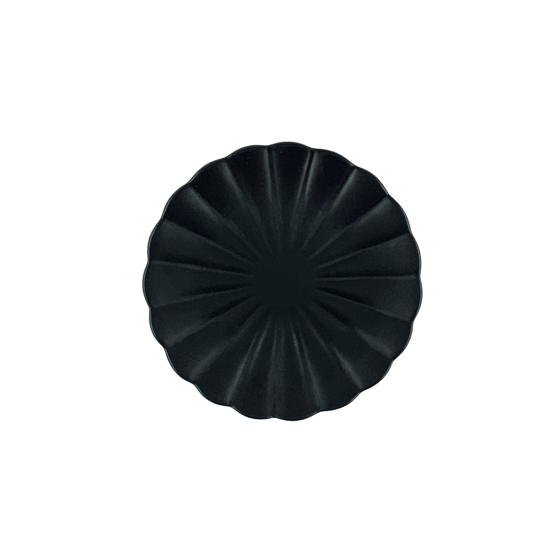 Lafayette Noir Stoneware Bread Plate, Set of 4 Canvas Home Black, Ellen DeGeneres, Lafayette, Lafayette Noir, Noir, Plates, Portugal, Scalloped