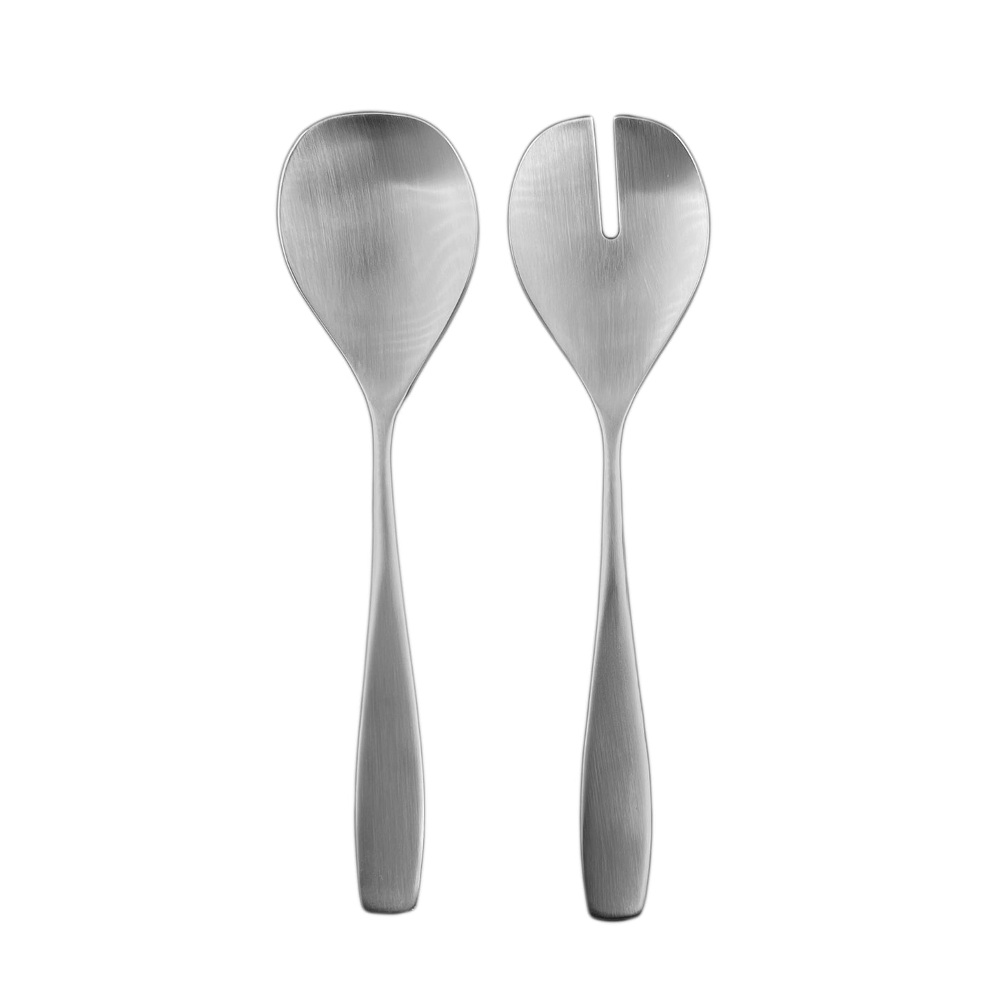 Voss Brushed Stainless Steel 2 Piece Salad Serving Set Canvas Home $50-$100, Gifts-100-&-Below, Host + Hostess, Portugal, Salad Server, Salad Server Set, Serving Utensils, Stainless, Stainless Steel