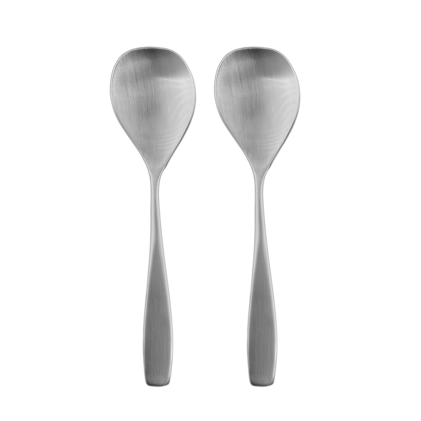 Voss Brushed Stainless Steel 2 Piece Serving Spoon Set Canvas Home $50-$100, Gifts-100-&-Below, Host + Hostess, Portugal, Serving Utensils, Stainless Steel