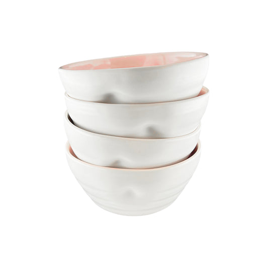 Pinch Cereal Bowl in Pink - Set of 4