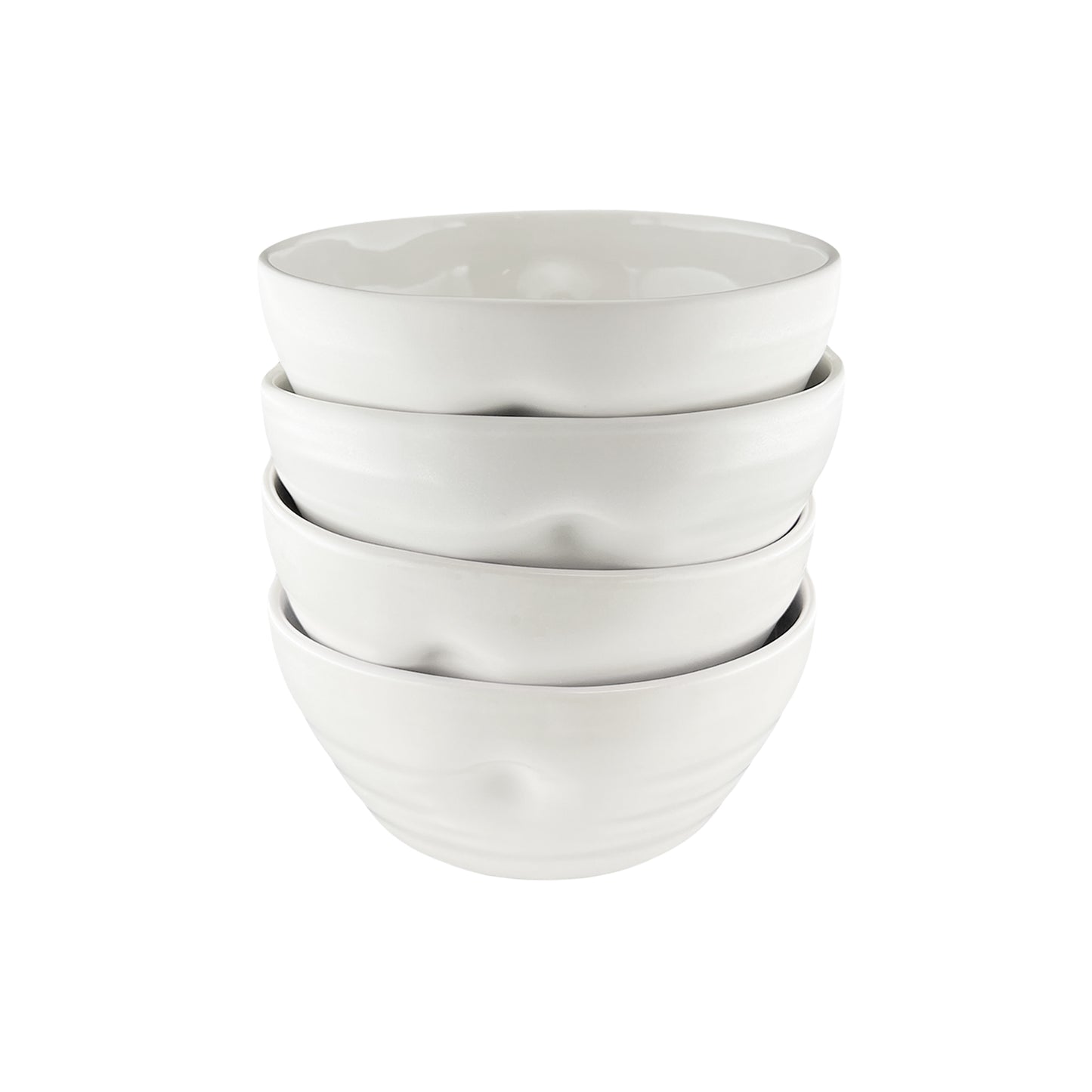 Pinch White Stoneware 16 Piece Dinnerware Set, Service For 4