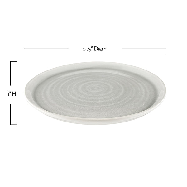 Pinch Dinner Plate in Grey - Set of 4