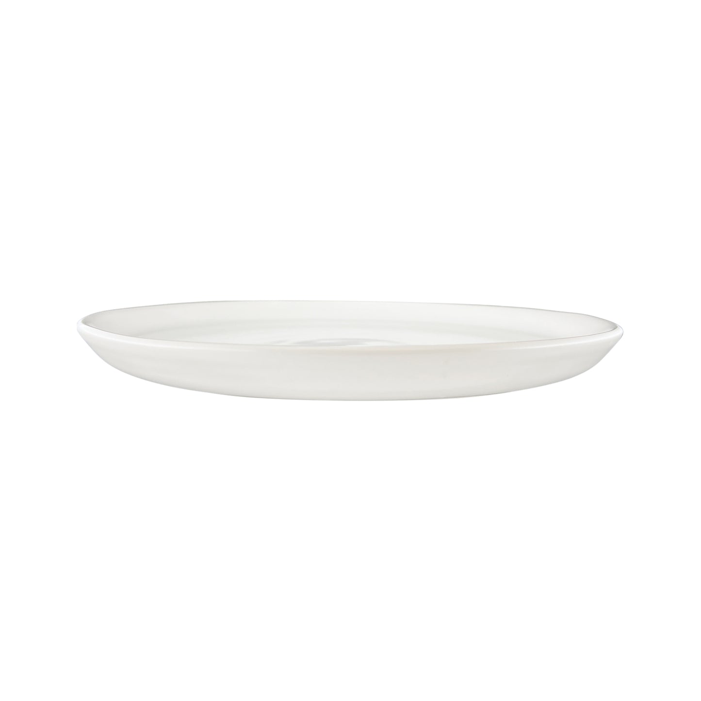 Pinch White Stoneware 4 Piece Dinnerware Set, Service For 1