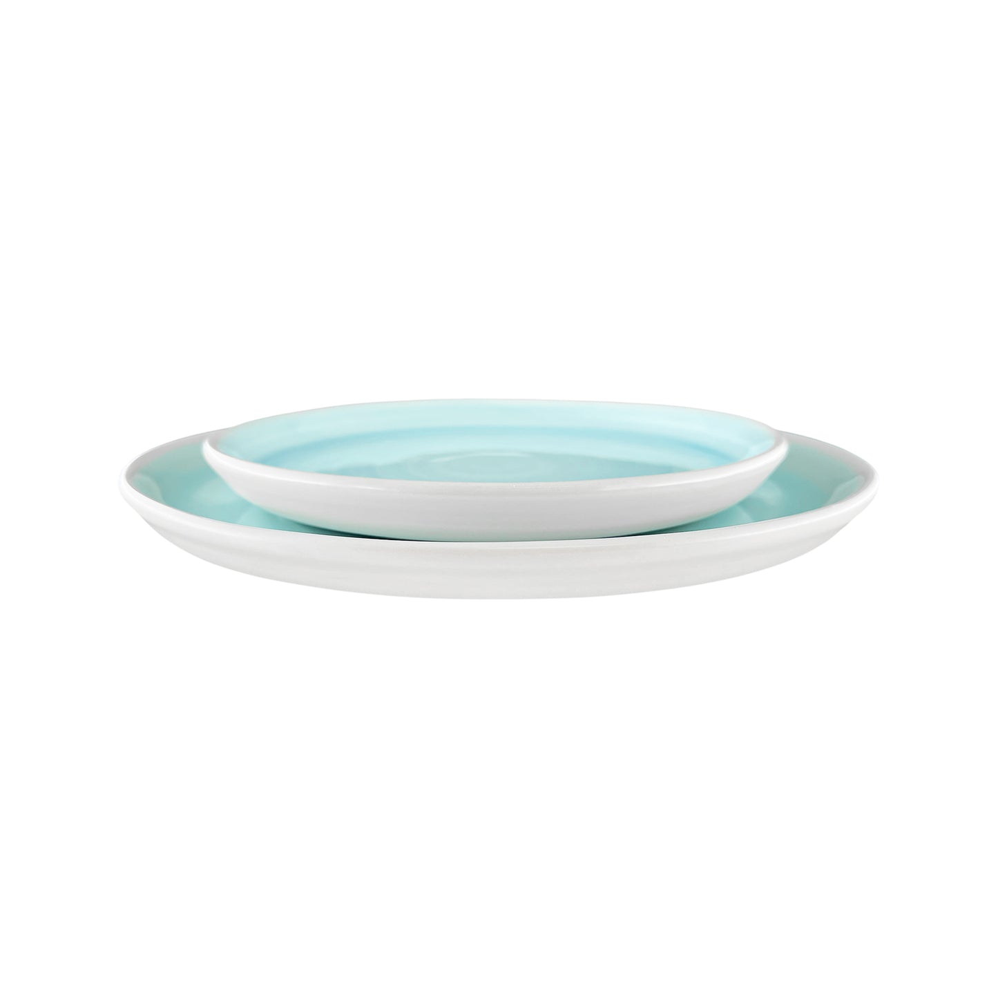 Pinch Aqua Stoneware 16 Piece Dinnerware Set, Service For 4