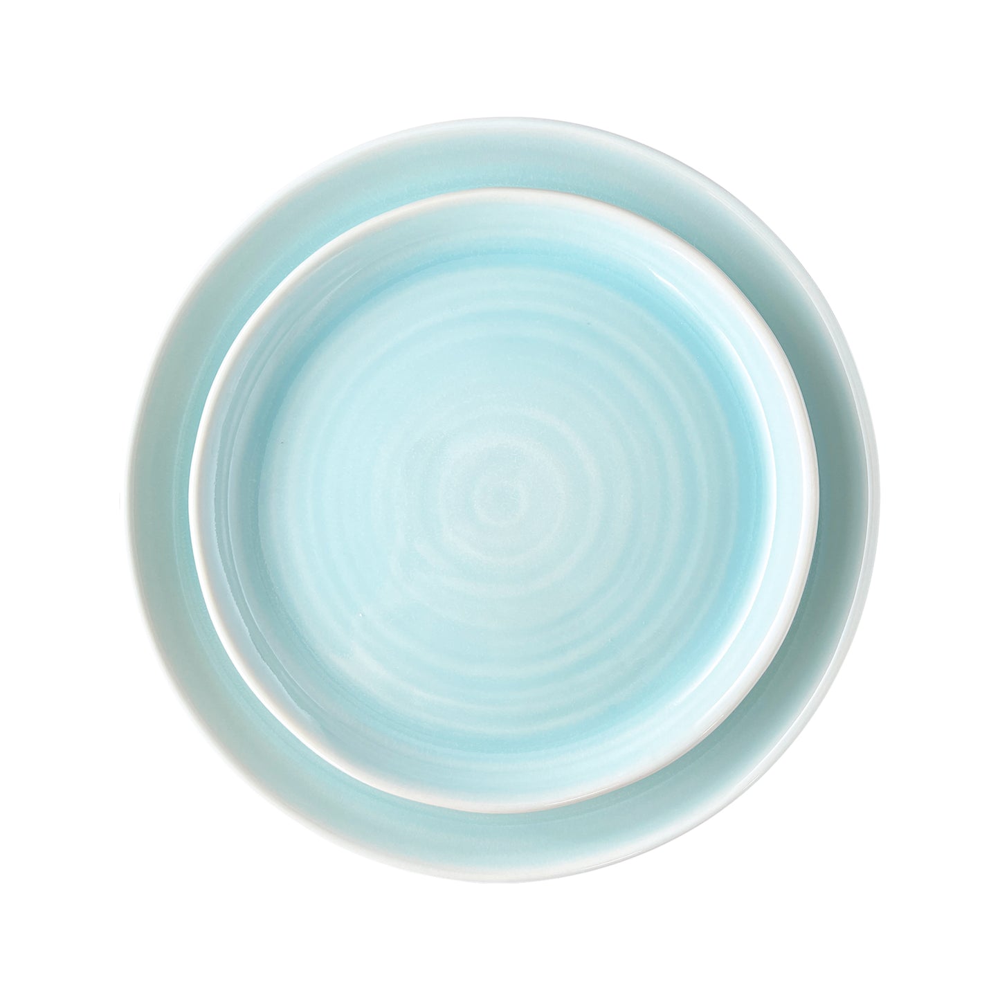 Pinch Aqua Stoneware 16 Piece Dinnerware Set, Service For 4