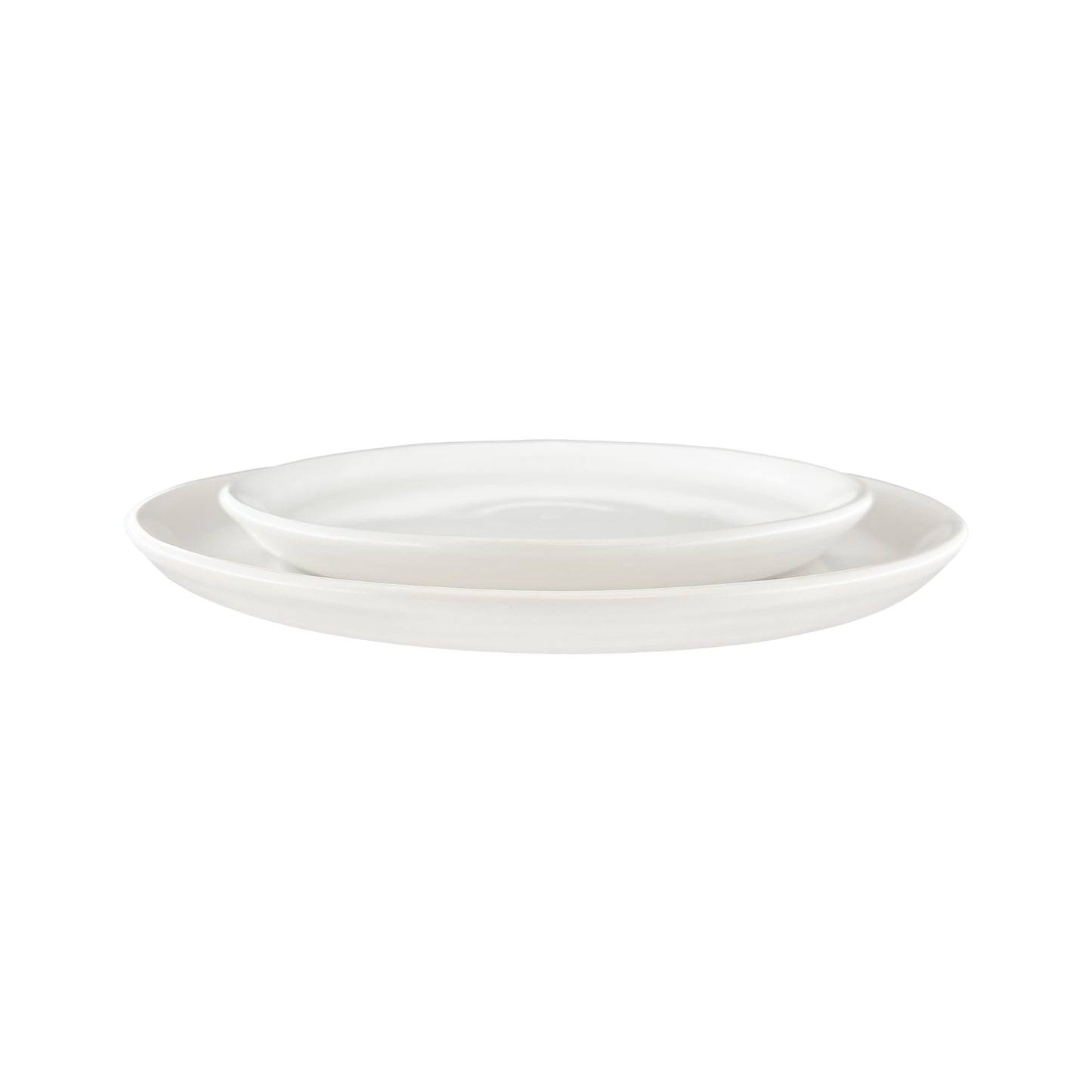 Pinch Dinner Plate in White - Set of 4