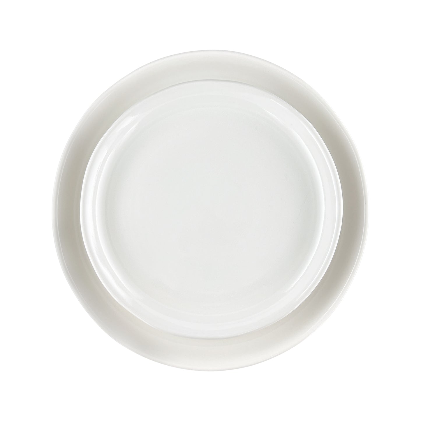 Pinch Dinner Plate in White - Set of 4
