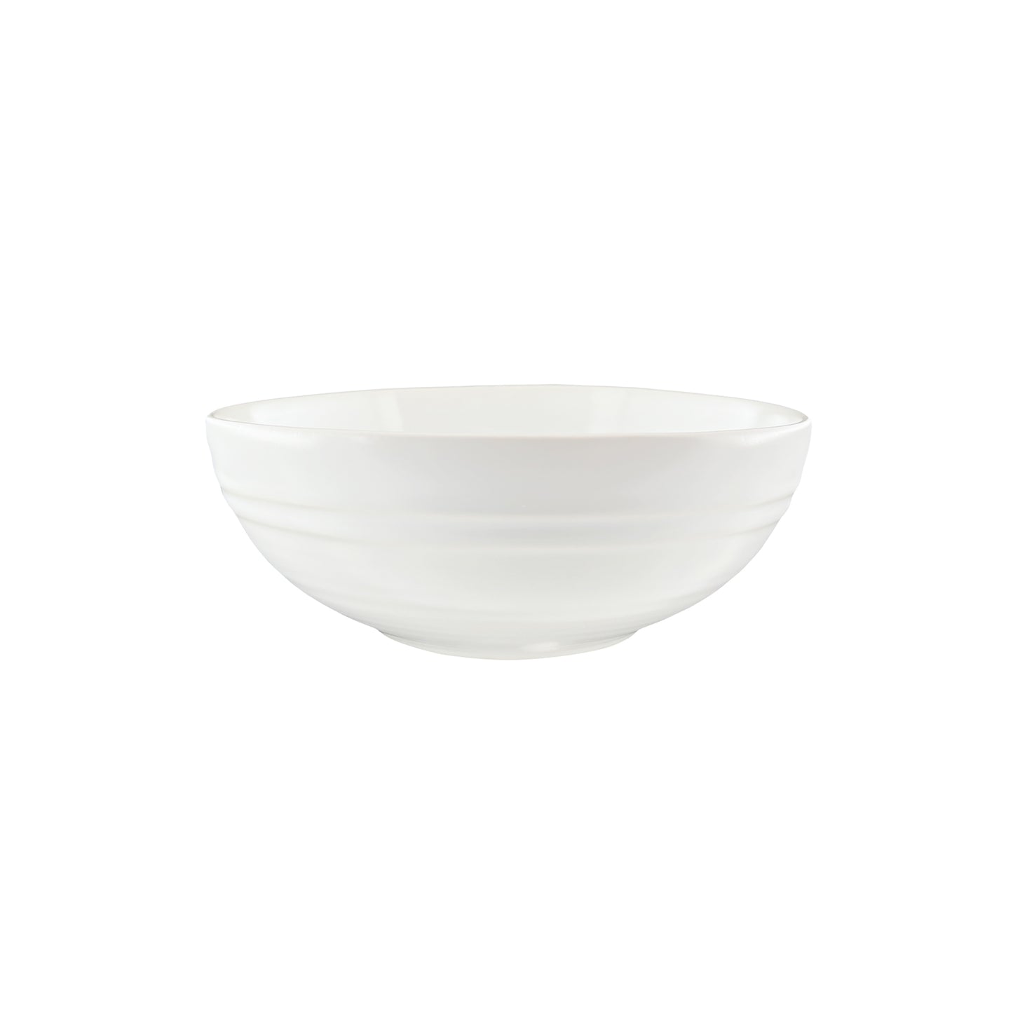 Lines White Stoneware 16 Piece Dinnerware Set, Service For 4