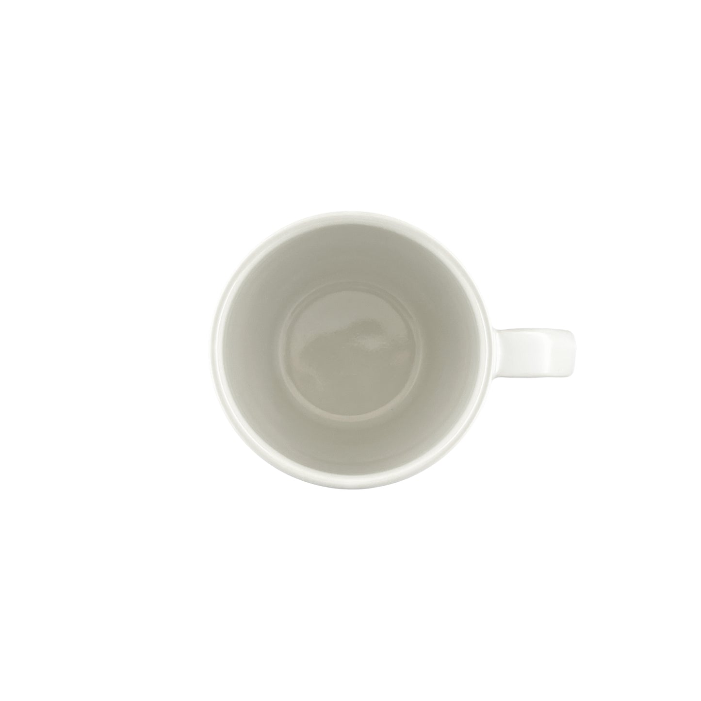 Lines White Stoneware Mug, Set of 4