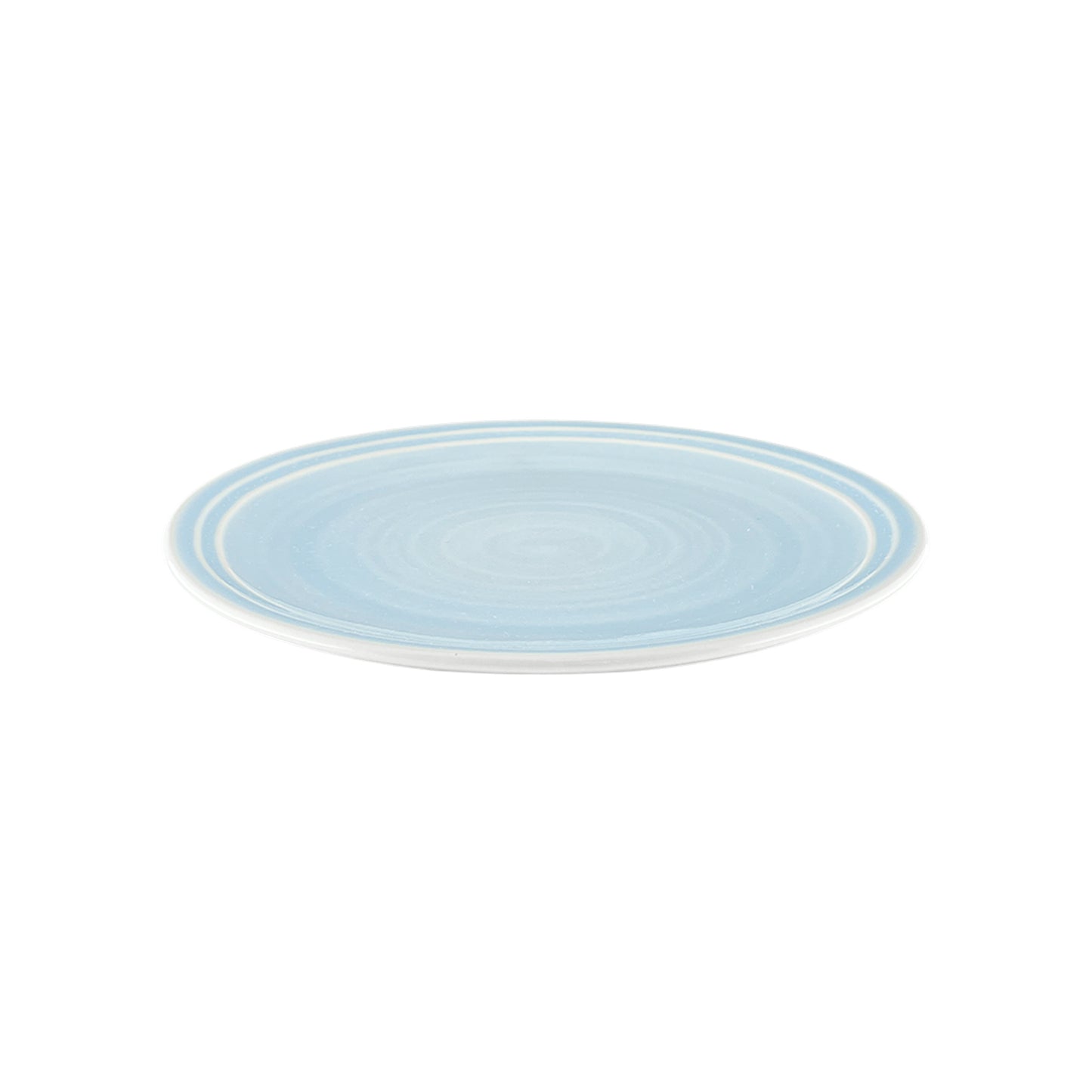 Lines Blue Stoneware 16 Piece Dinnerware Set, Service For 4