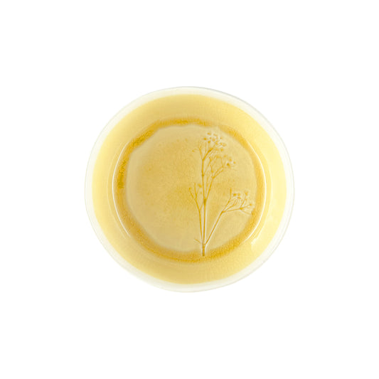 Meadow Yellow Porcelain Small Bowl, Set of 4