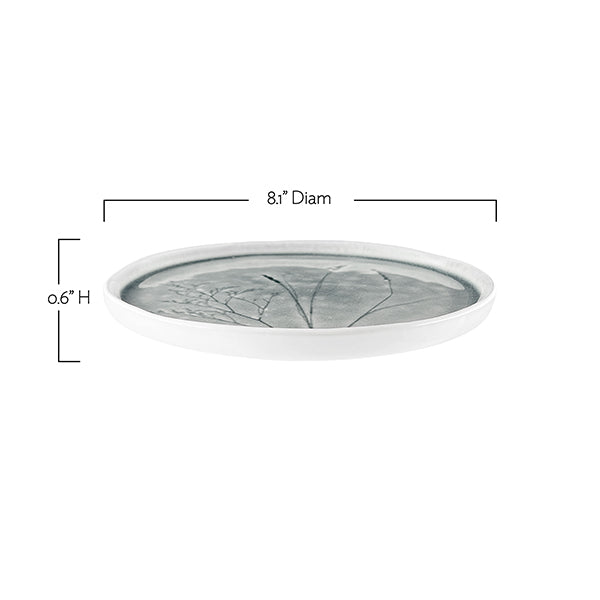 Meadow Yellow Porcelain Medium Plate, Set of 4