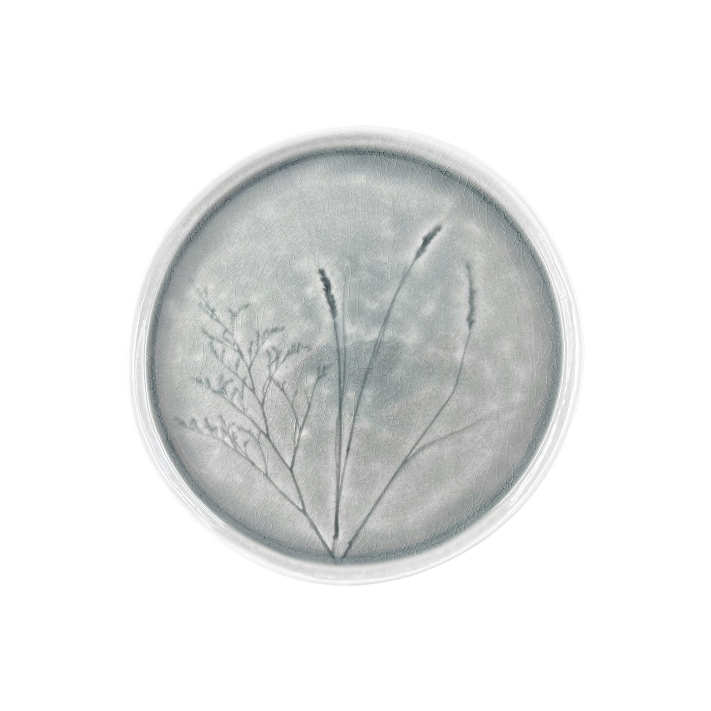 Meadow Grey Porcelain Medium Plate, Set of 4