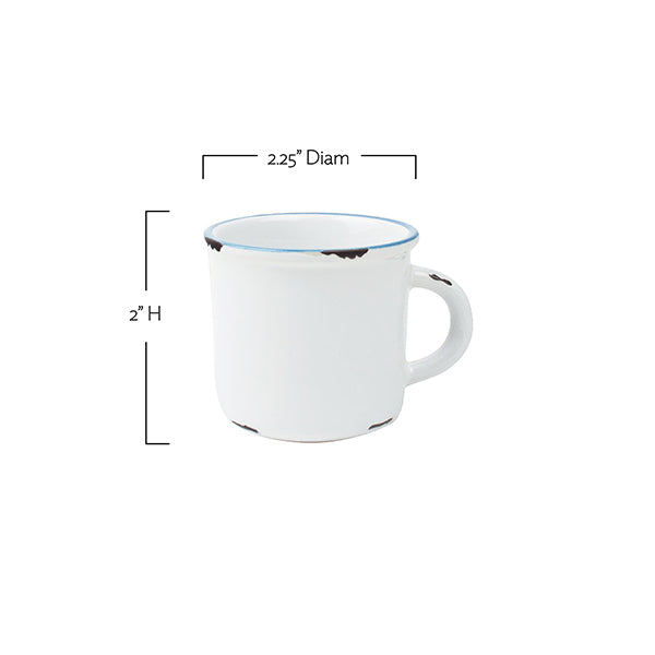 Tinware Espresso Mug in Pink - Set of 4