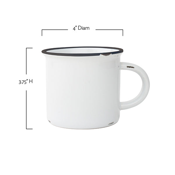 Tinware Mug in Cashmere Blue - Set of 4