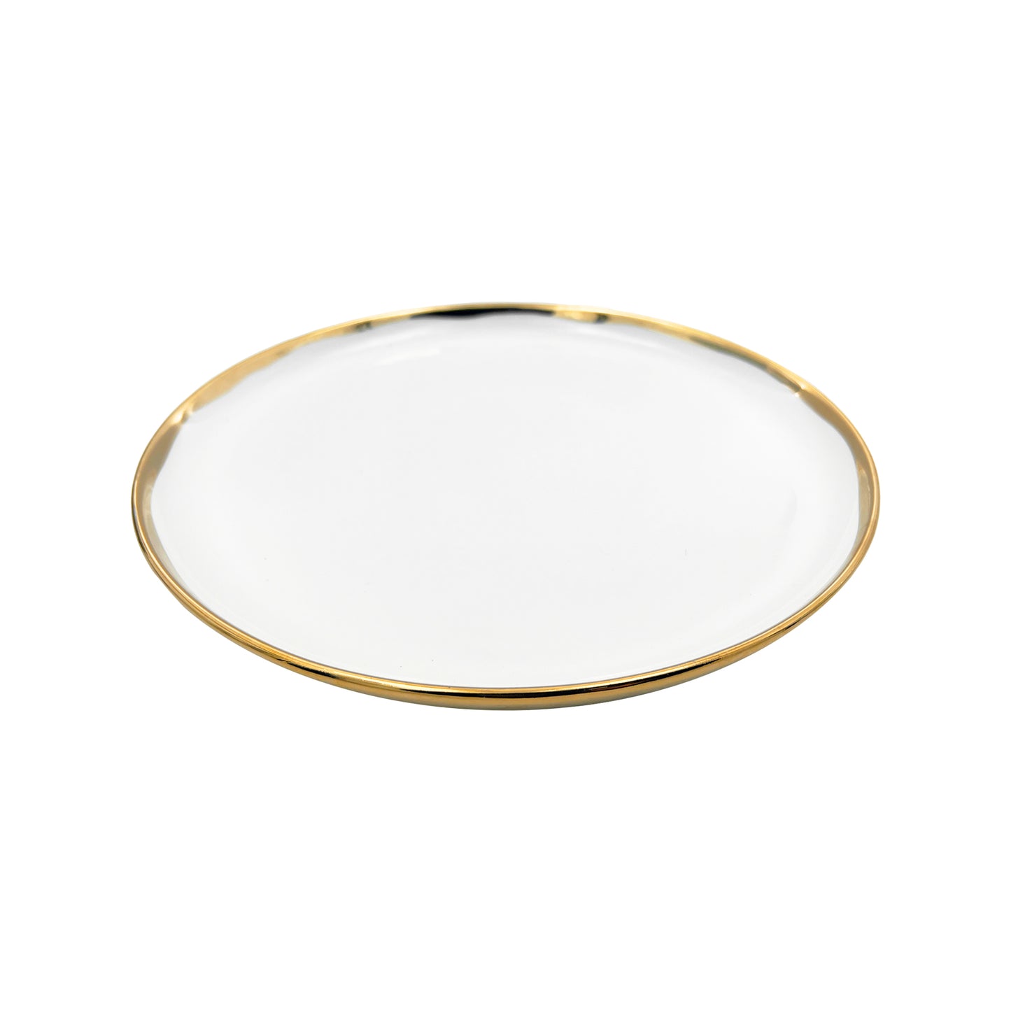 Dauville Gold Metallic Porcelain 20 Piece Dinnerware Set, Service For 4