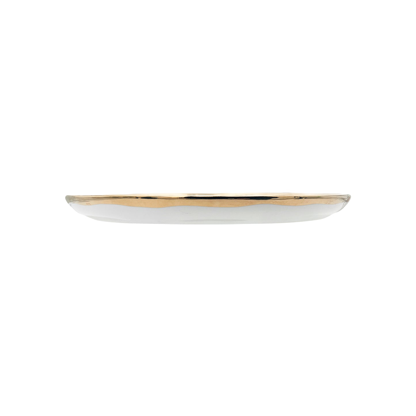 Dauville Gold Metallic Porcelain 20 Piece Dinnerware Set, Service For 4