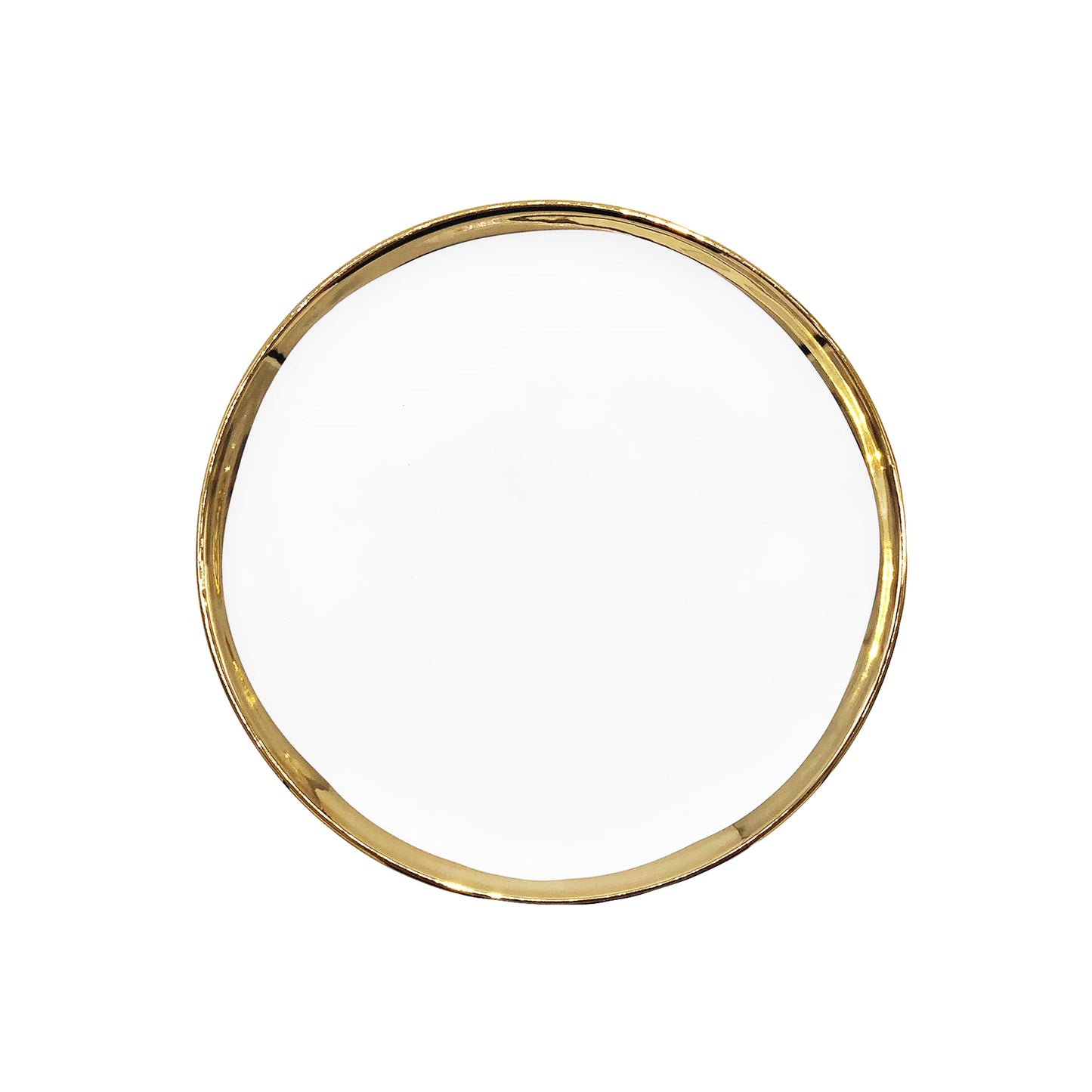 Dauville Gold Metallic Porcelain 20 Piece Dinnerware Set, Service For 4