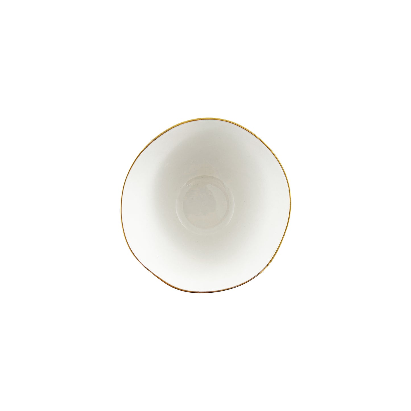 Abbesses Gold Rim Porcelain Small Bowl, Set of 4