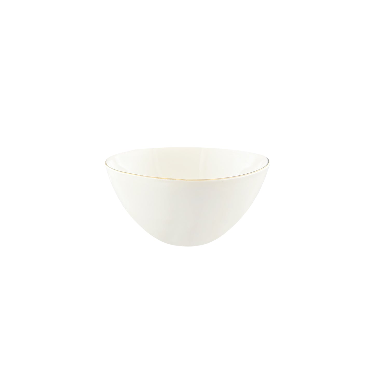 Abbesses Gold Rim Porcelain Small Bowl, Set of 4