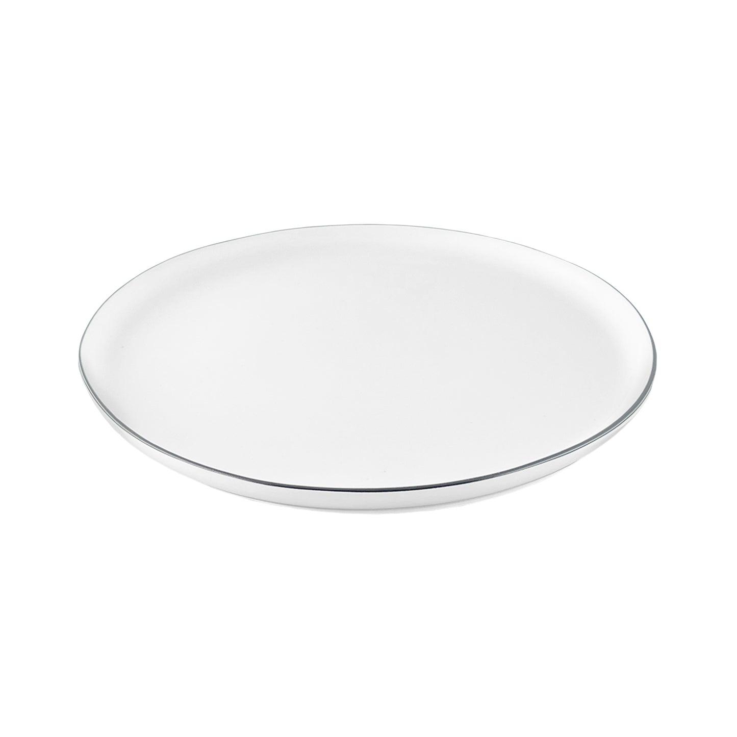 Abbesses Black Rim Porcelain 16 Piece Dinnerware Set, Service For 4