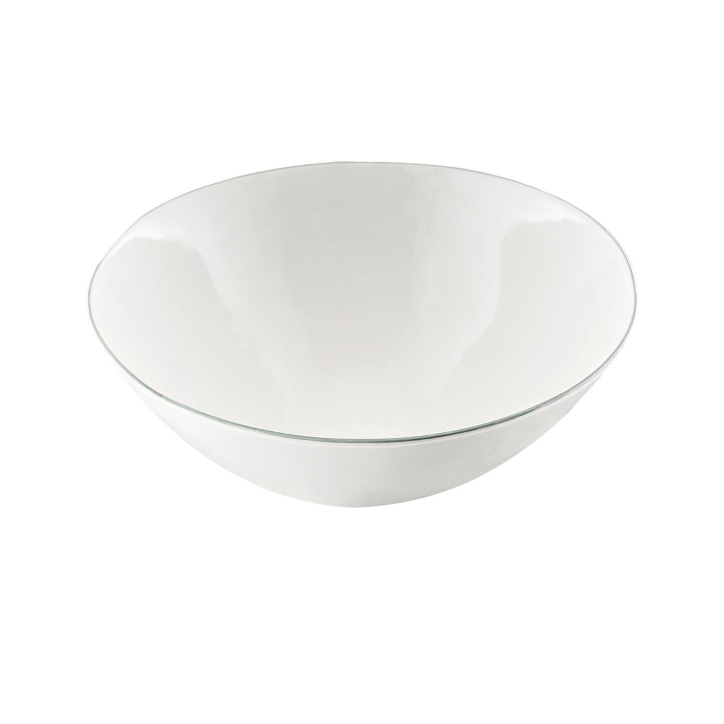Abbesses Grey Rim Porcelain Serving Bowl, Set of 2