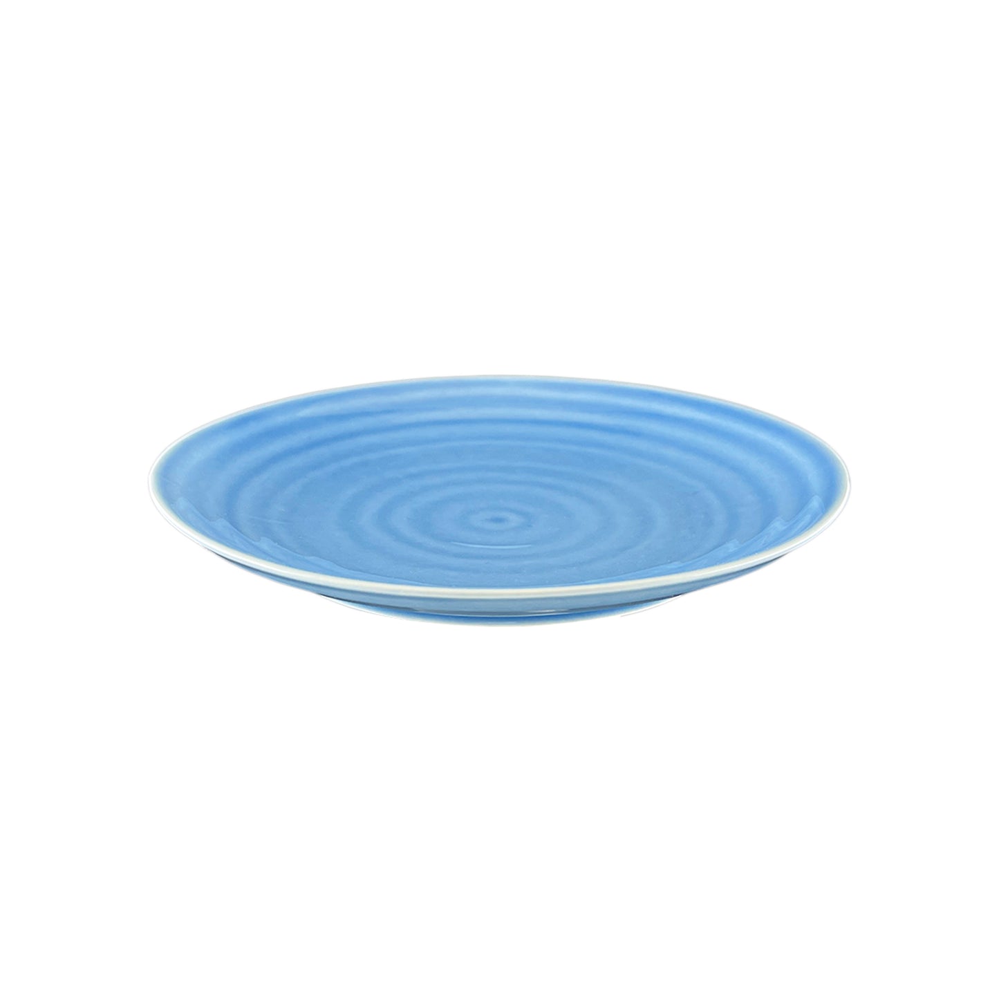 Daniel Smith Blue Porcelain 16 Piece Dinnerware Set, Service For 4