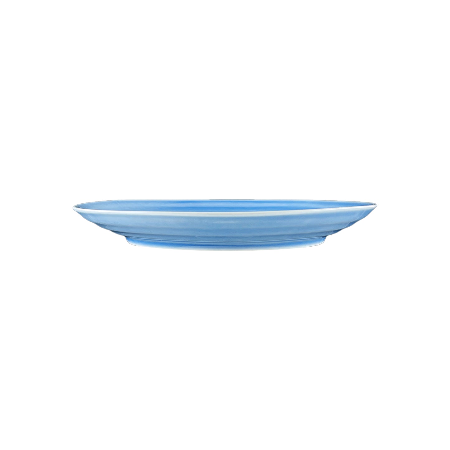 Daniel Smith Blue Porcelain 16 Piece Dinnerware Set, Service For 4