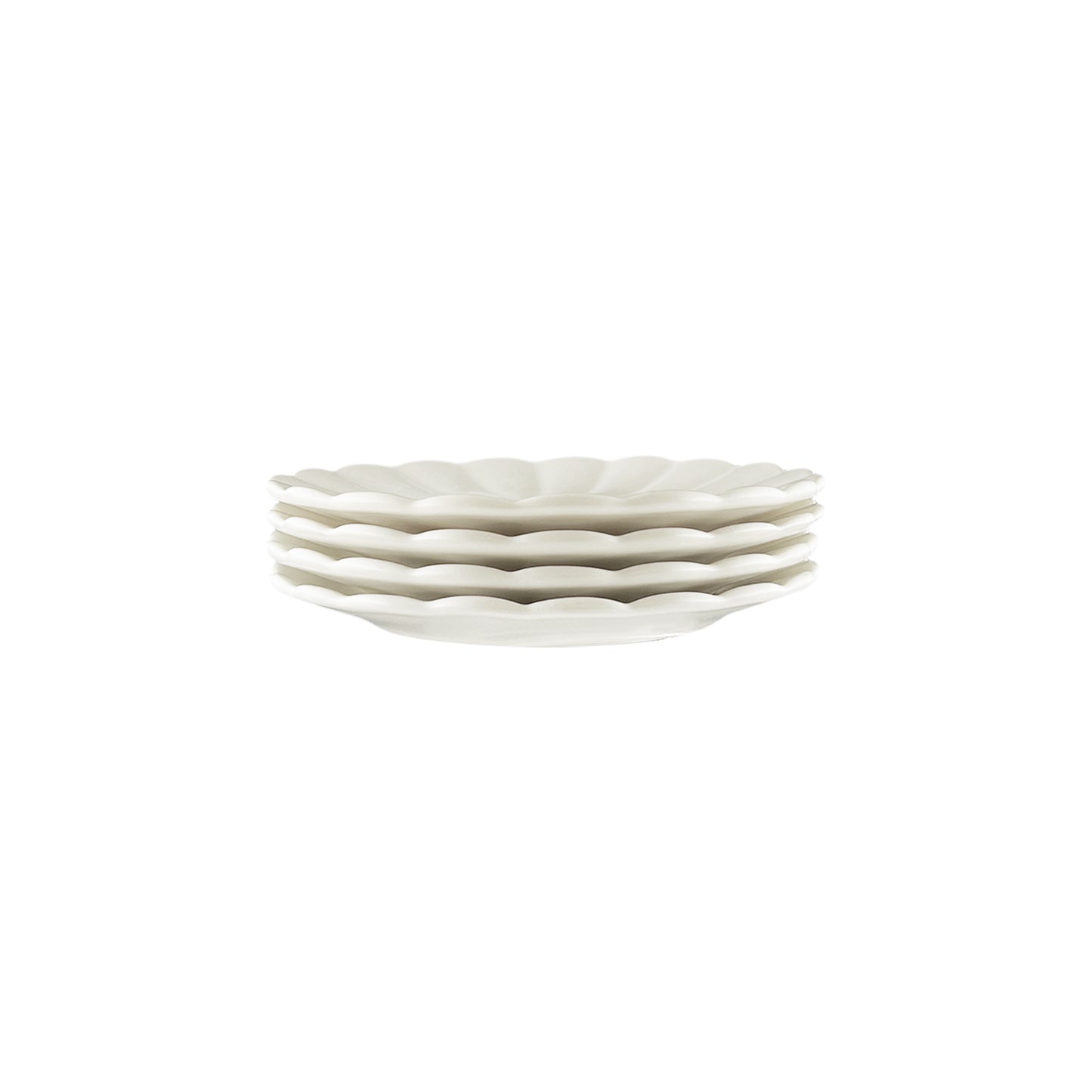 Lafayette Pearl White Stoneware Bread Plate, Set of 4