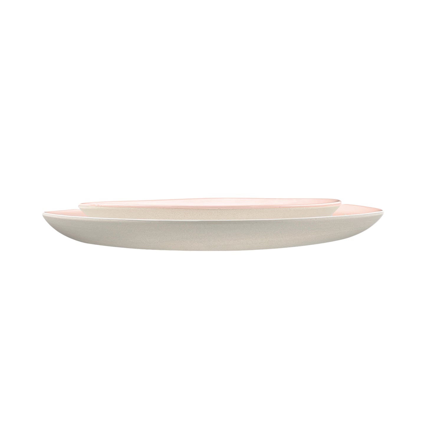 Shell Bisque Soft Pink Porcelain Salad Plate, Set of 4
