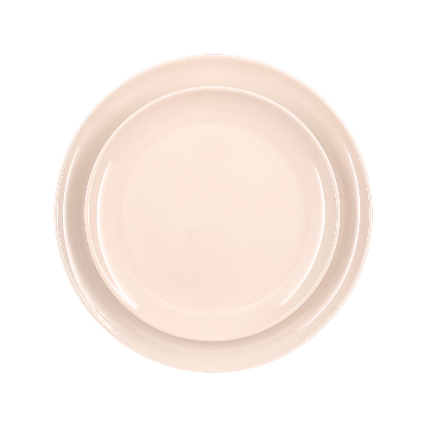 Shell Bisque Soft Pink Porcelain Dinner Plate, Set of 4