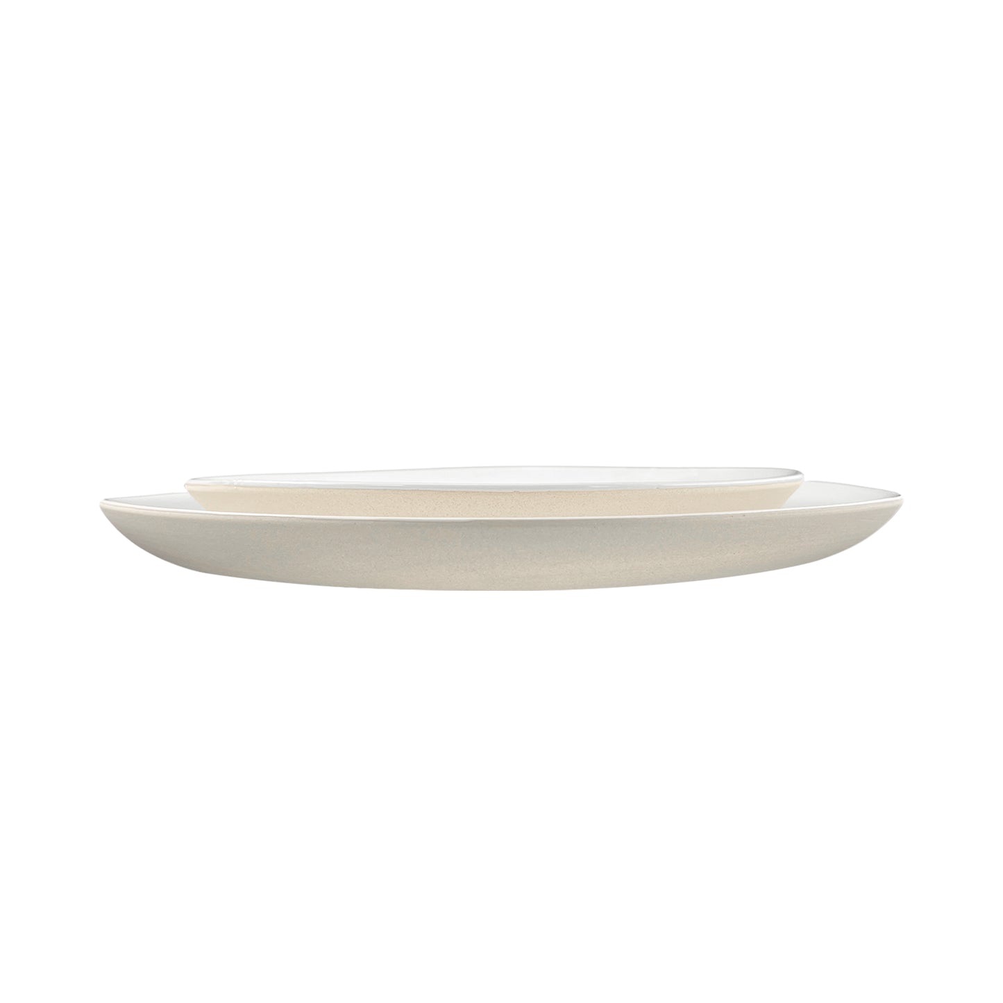 Shell Bisque White Porcelain Salad Plate, Set of 4