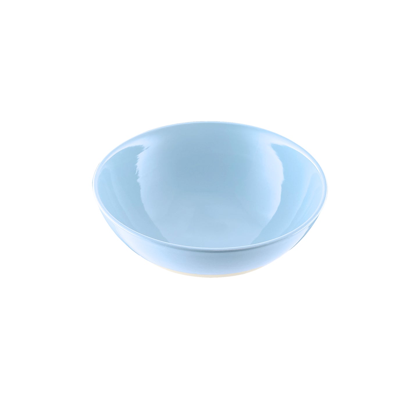 Shell Bisque Blue Porcelain 4 Piece Dinnerware Set, Service For 1