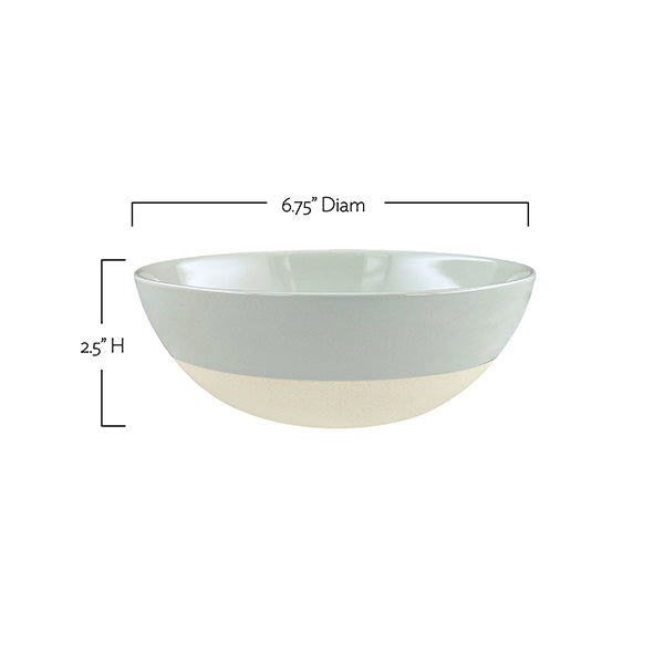 Shell Bisque Grey Porcelain 3 Piece Dinnerware Set, Service For 1