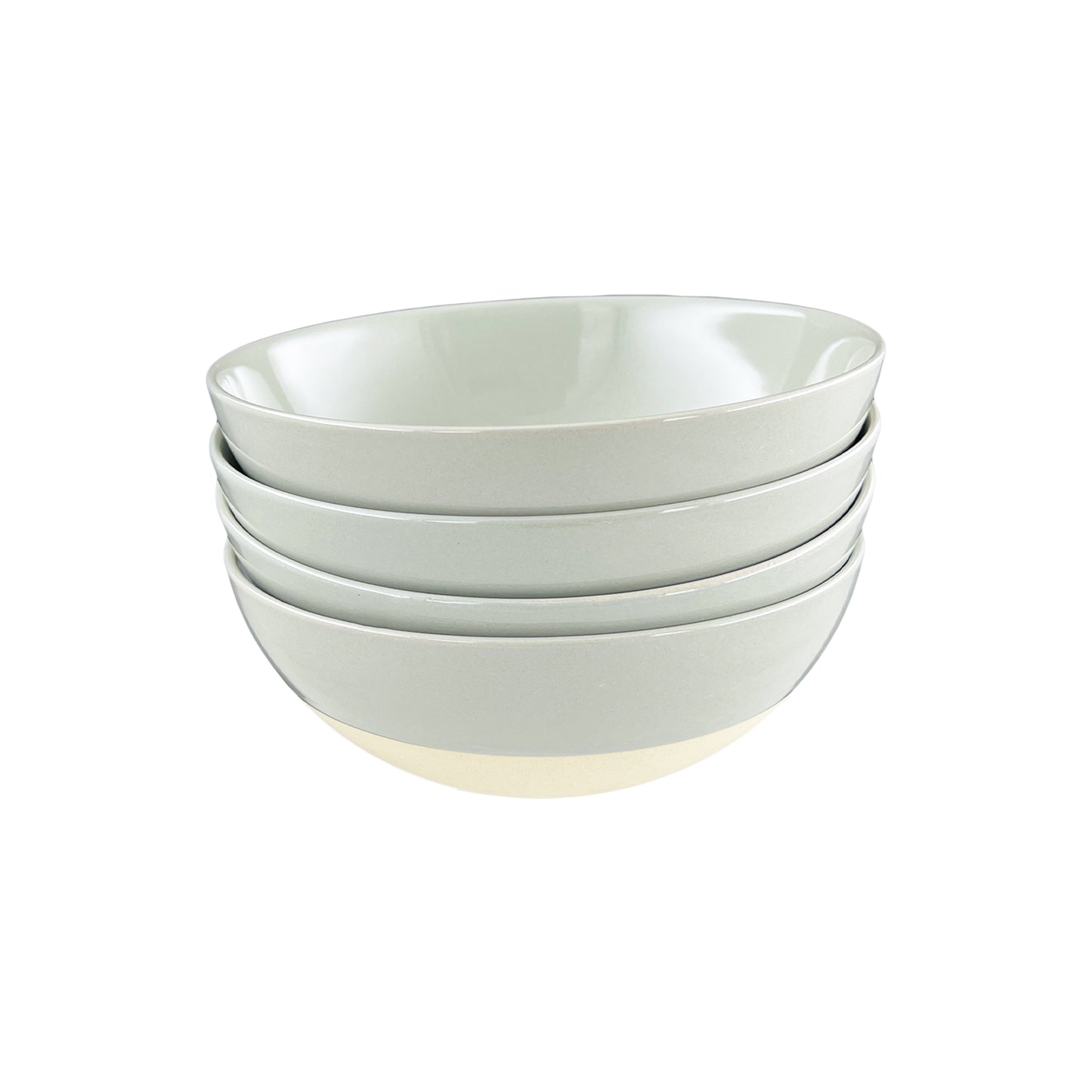 Shell Bisque Grey Porcelain 16 Piece Dinnerware Set, Service For 4