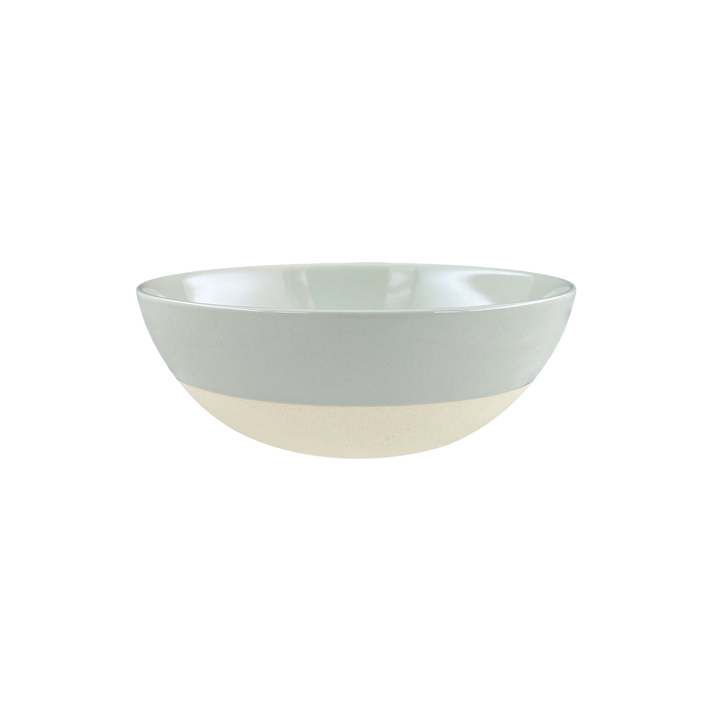 Shell Bisque Grey Porcelain 3 Piece Dinnerware Set, Service For 1