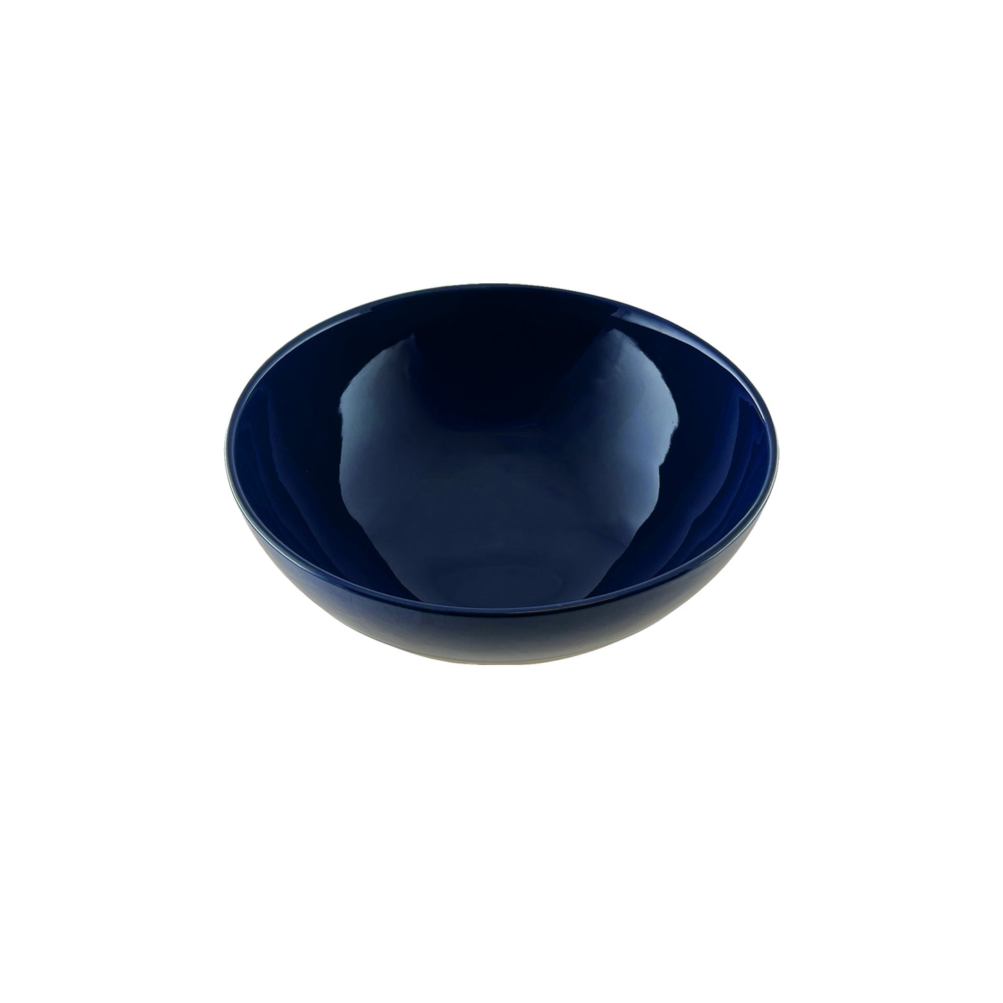 Shell Bisque Indigo Porcelain 4 Piece Dinnerware Set, Service For 1