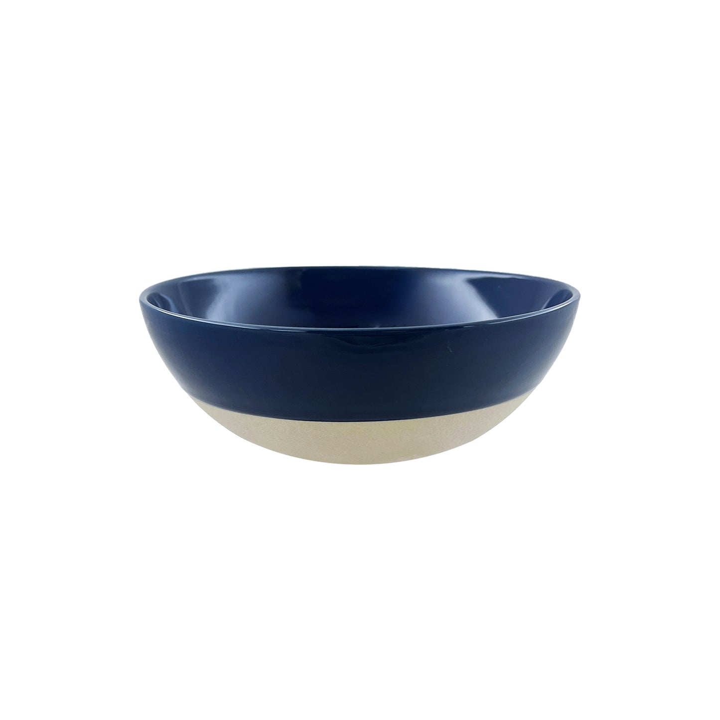 Shell Bisque Indigo Porcelain 4 Piece Dinnerware Set, Service For 1