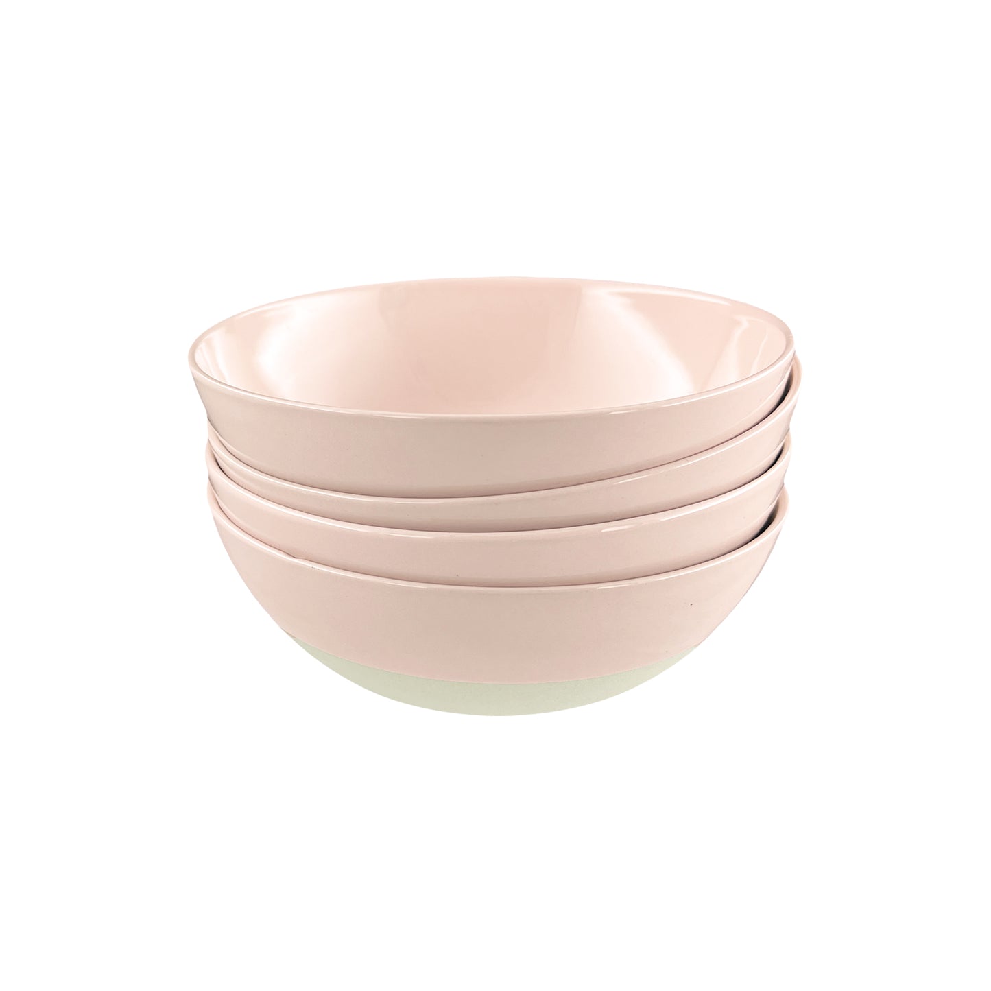 Shell Bisque Soft Pink Porcelain 16 Piece Dinnerware Set, Service For 4