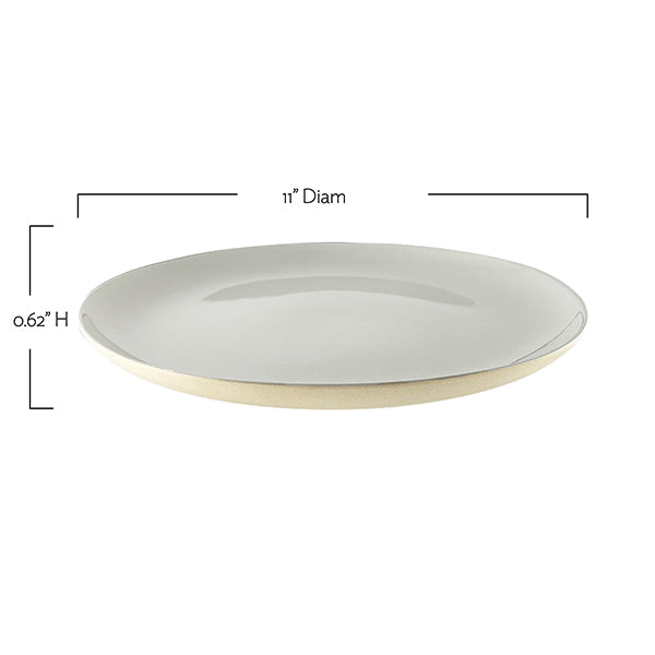 Shell Bisque Soft Pink Porcelain Dinner Plate, Set of 4
