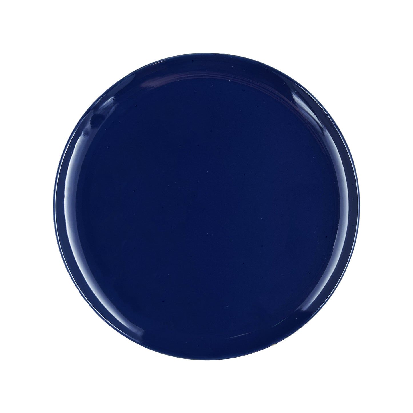 Shell Bisque Indigo Porcelain 4 Piece Dinnerware Set, Service For 1