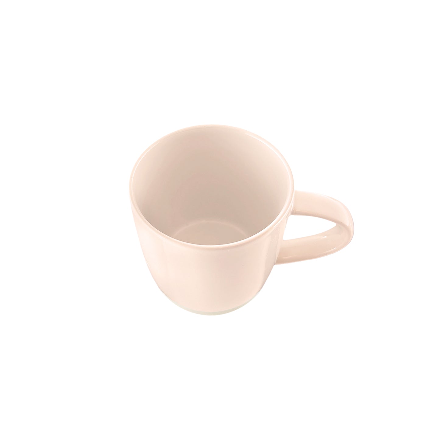 Shell Bisque Soft Pink Porcelain Mug, Set of 4