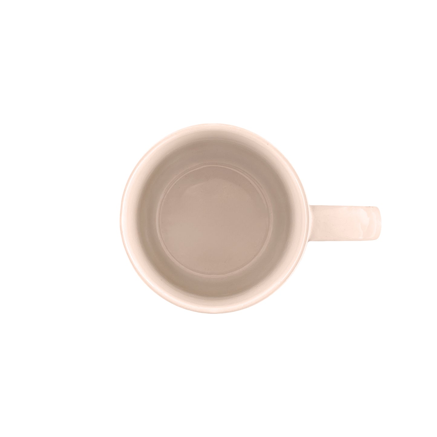 Shell Bisque Soft Pink Porcelain Mug, Set of 4
