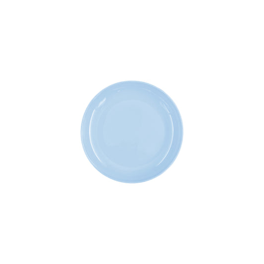 Shell Bisque Blue Porcelain Tidbit Plate, Set of 4