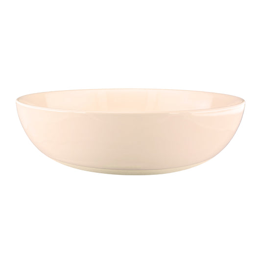 Shell Bisque Soft Pink Porcelain Round Serving Bowl
