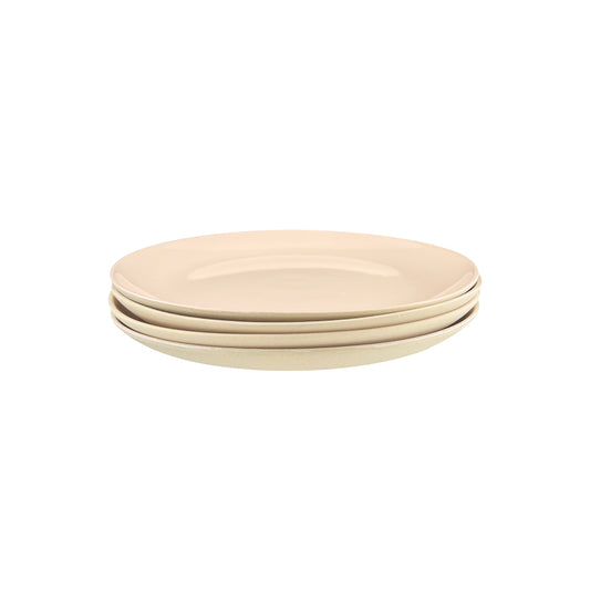 Shell Bisque Soft Pink Porcelain Salad Plate, Set of 4