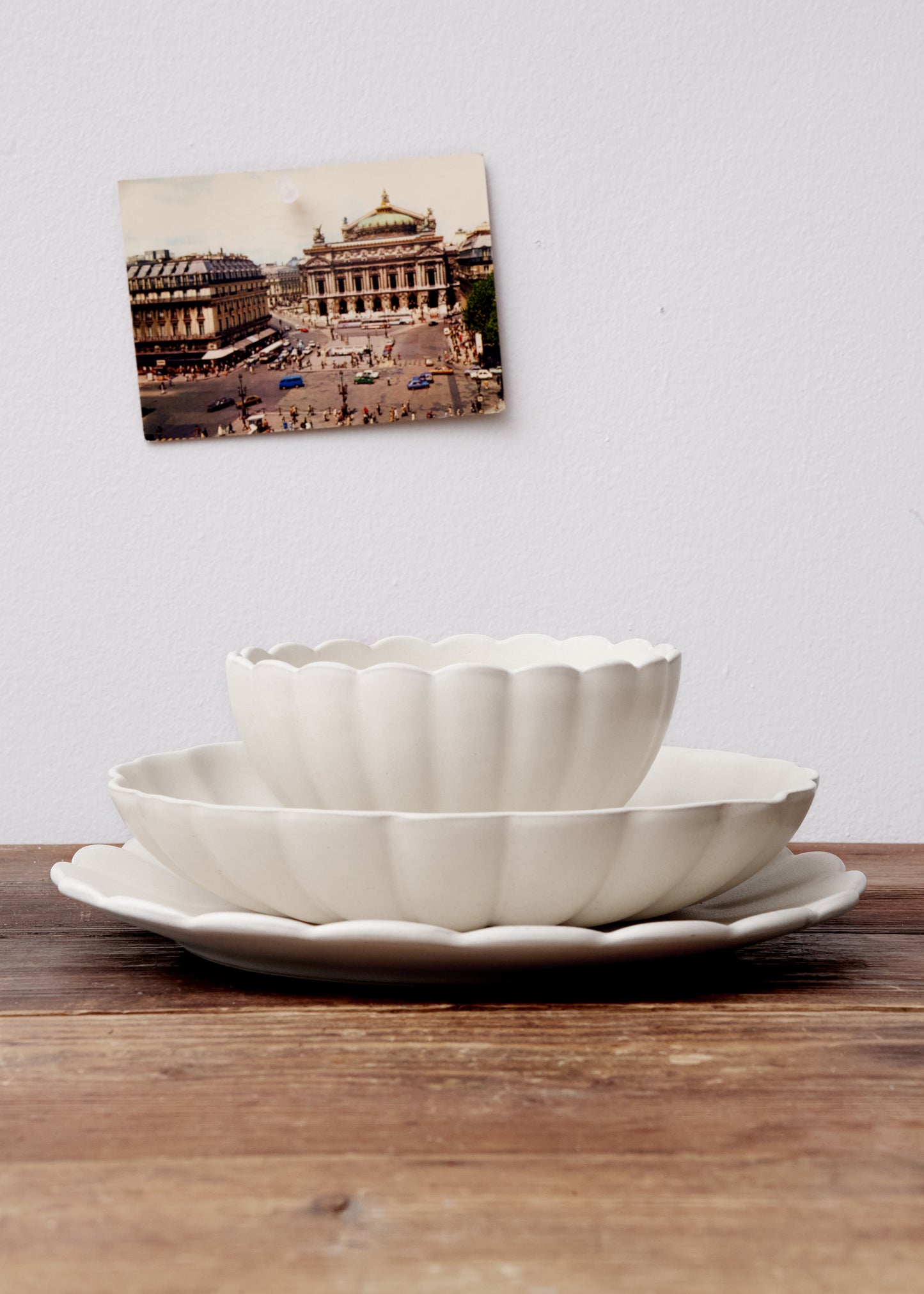Lafayette Pearl White Stoneware Pasta Bowl, Set of 4