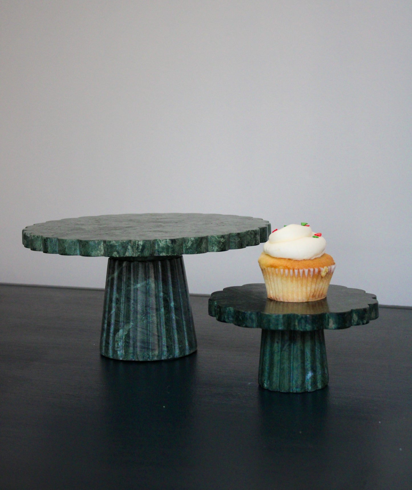 Verona Green Marble Small Cake Stand