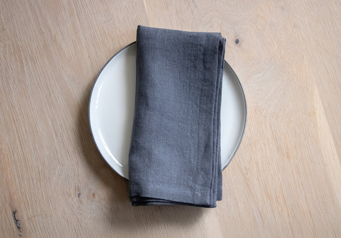 Canvas Home Classic Charcoal Linen Napkin, Set of 4